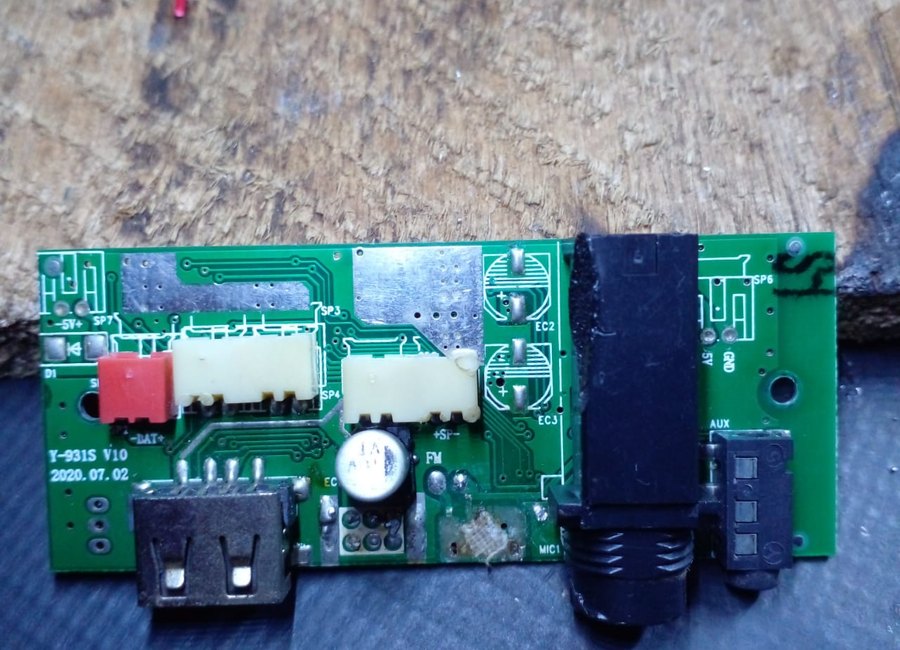 Circuit board repair front side